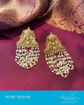 ASDS-201229 - Gold &  Pure Silver Earrings