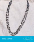 ASDS-46240 - Silver &  Pure Silver  Mala