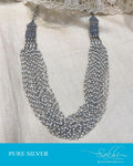 ASDS-56840 - Silver &  Pure Silver  Mala