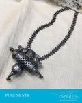 ASDS-57615 - Silver &  Pure Silver  Pendant Mala