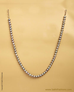 ASMSO-10867 - Grey & Yellow Silver Pearl Mala