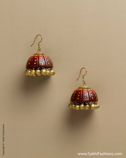 AT-0027 Brown Jhumka