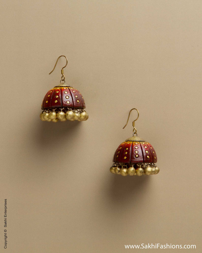 AT-0027 Brown Jhumka