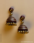 AT-0042 Brown Terracotta Jhumka