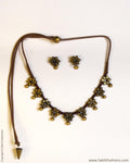 ATDP-21433 - Black & Gold Terracotta Mala