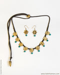 ATDP-21434 - Yellow & Blue Terracotta Mala