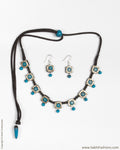 ATDP-21435 - Blue & Silver Terracotta Mala