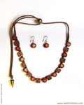 ATDP-21453 - Pink & Gold Terracotta Mala