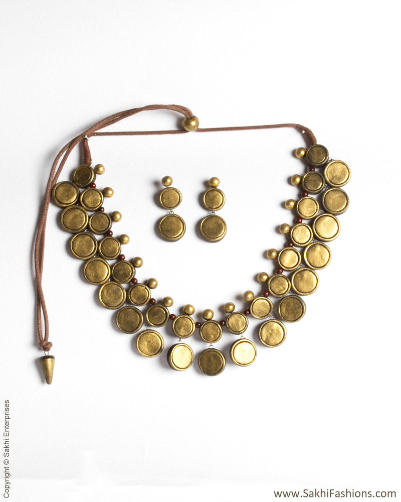 ATDP-21492 - Gold & Yellow Terracotta Mala