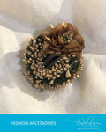 AX-R812 - Brown & Gold Fashion Accessory