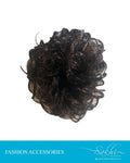 AX-S35 - Black &  Faux Hair Cilp
