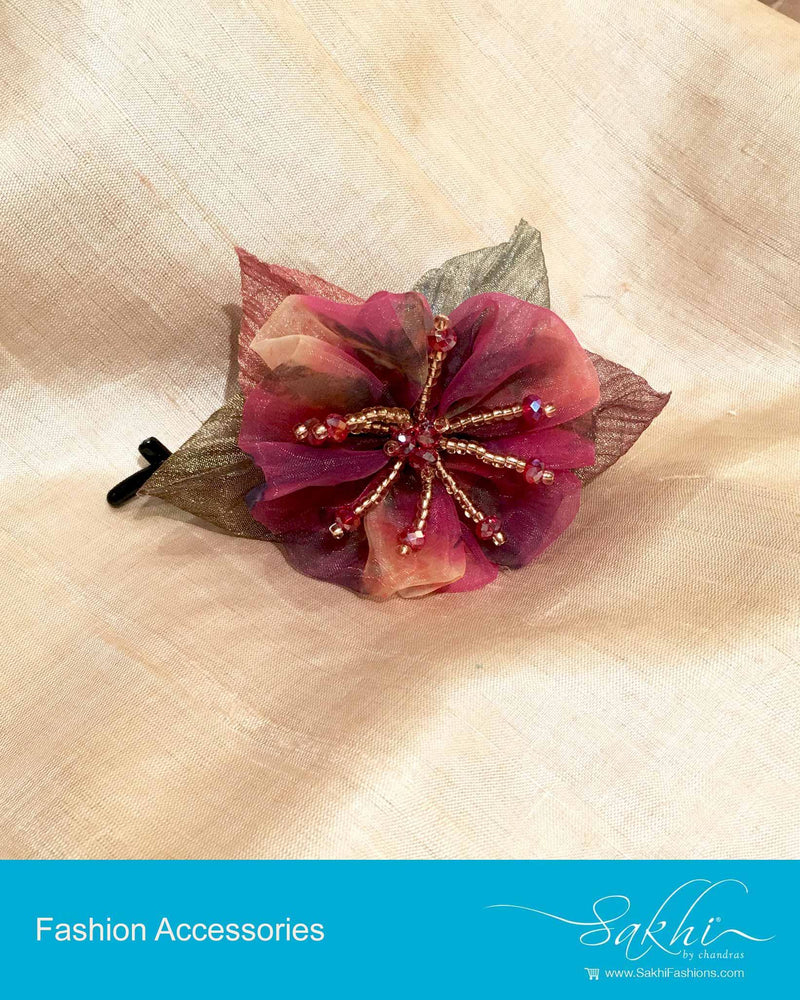 AXDP-0003 - Maroon & Gold Hairclip