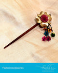 AXDP-0010 - Gold & Multi Hairclip