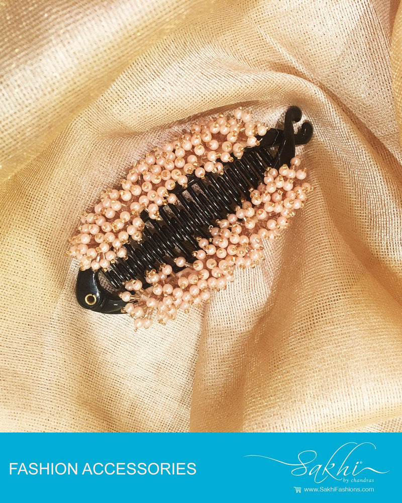 AXDP-0040 - Cream & Black Hairclip