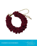 AXDR-16293 - Red &  Faux Hair Cilp