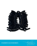 AXDR-24468 - Black &  Faux Hair Cilp