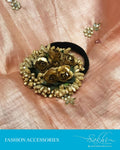 AXDS-13013 - Black & Gold Hair Clip