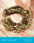 AXDS-13022 - Beige & Gold Hair Clip