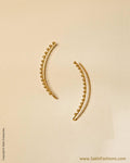 AXMSO-10346 - Yellow &  Silver & Gold Ear Clip