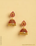 AXMSO-10809 - Yellow & Pink Silver & Gold Jumka