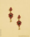 AXMSO-10824 - Red & Green Silver & Gold Stud Hanging