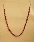 AXMSO-10869 - Red Silver & Gold Ruby Mala