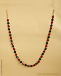 AXMSO-10870 - Red & Green Silver & Gold Mala
