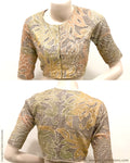 BL-R19504 - Multi  Pure Silk Blouse