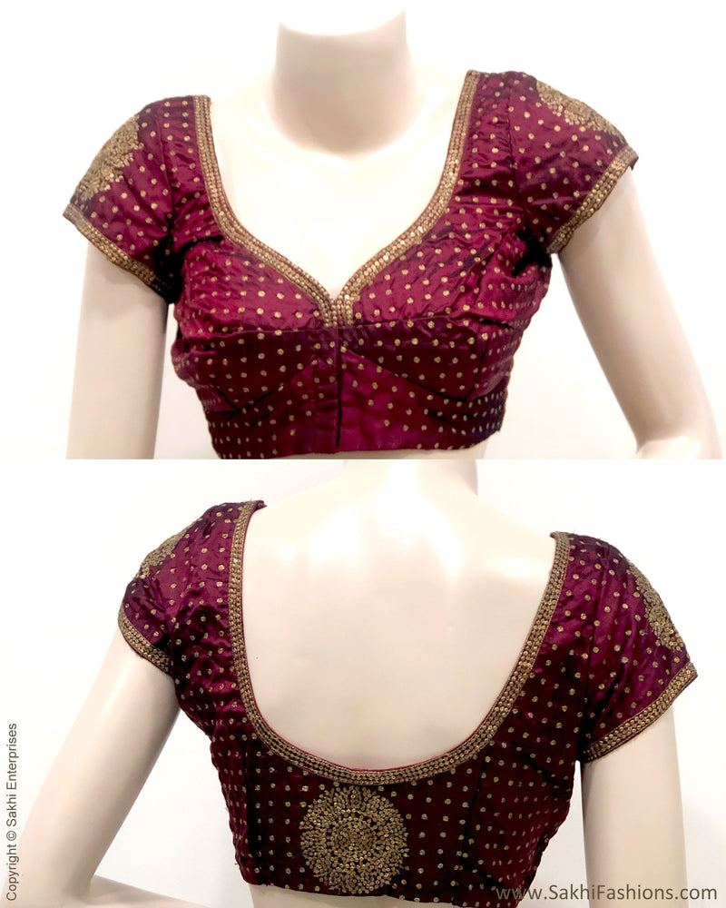 BL-R18032 Maroon Kanchi Blouse