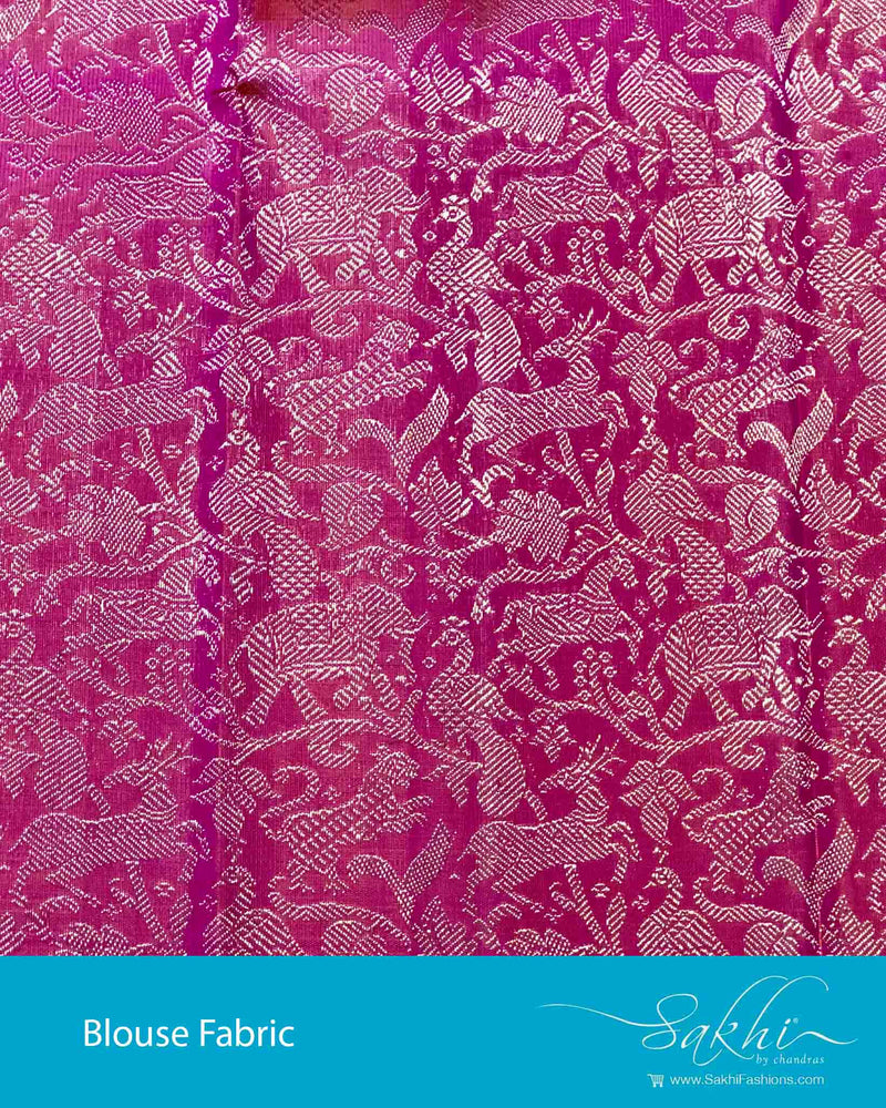 BL-F22874 Pink Kanchi Blouse Fabric
