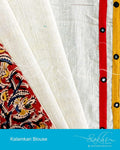 BGBL-18268 - Beige & Multi Pure Cotton Blouse