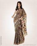 BGO-19955 - Brown & Beige Pure Cotton Saree