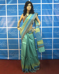 BGO-28771 - Green & Multi Pure Tussar Silk Saree