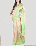BGP-12018 - Beige & Multi Pure Tissue Kota Saree