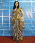 BGP-1216 - Grey & Multi Pure Cotton Saree