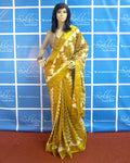 BGP-1235 - Yellow & Multi Pure Cotton Saree