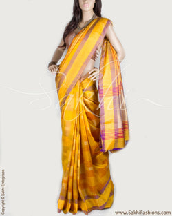 BGP-12578 - Multi Pure Tussar Silk Saree