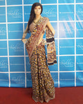 BGP-1267 - Black & Multi Pure Cotton Saree