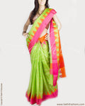 BGP-15554 - Green & Multi Pure Silk Kota Saree