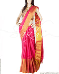 BGP-18543 - Peach & Gold Pure Cotton Saree