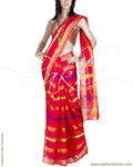 BGP-20211 - Red & Gold Pure Kora Silk Saree
