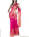 BGP-20215 - Pink & Gold Pure Kora Silk Saree