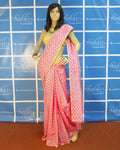 BGP-2081 - Pink & Gold Supernet Saree
