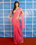 BGP-2089 - Pink & Gold Supernet Saree