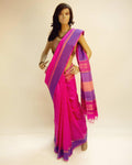 BGP-3301 - Pink & Multi Pure Tussar Silk Saree