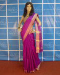 BGP-3330 - Purple &  Pure Tussar Silk Saree