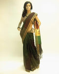 BGP-3458 - Multi Pure Tussar Silk Saree