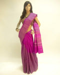 BGP-3481 - Pink & Beige Pure Tussar Silk Saree