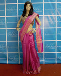 BGP-3625 - Pink & Multi Pure Tussar Silk Saree