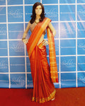 BGP-3628 - Pink & Multi Pure Tussar Silk Saree